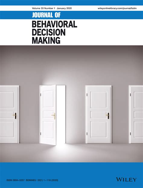 Full Download Journal Behavioral Decision Making 2010 