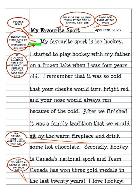 Full Download Journal Entry Third Grade Example 