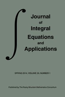 Full Download Journal Of Integral Equations And Applications Impact Factor 