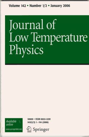 Read Journal Of Low Temperature Physics 