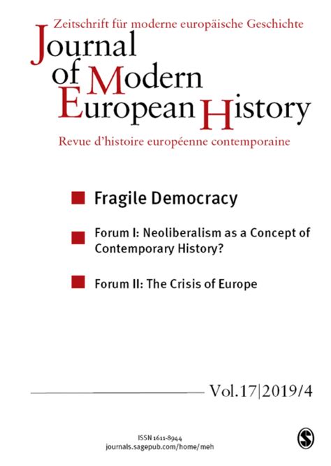 Read Online Journal Of Modern European History 
