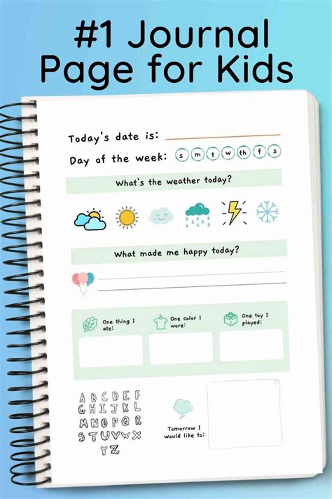 Full Download Journal Pages And Templates For Kids Fnl 