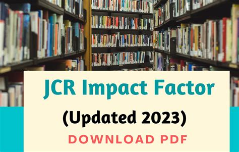 Read Online Journal Ranking Impact Factor Jcr 