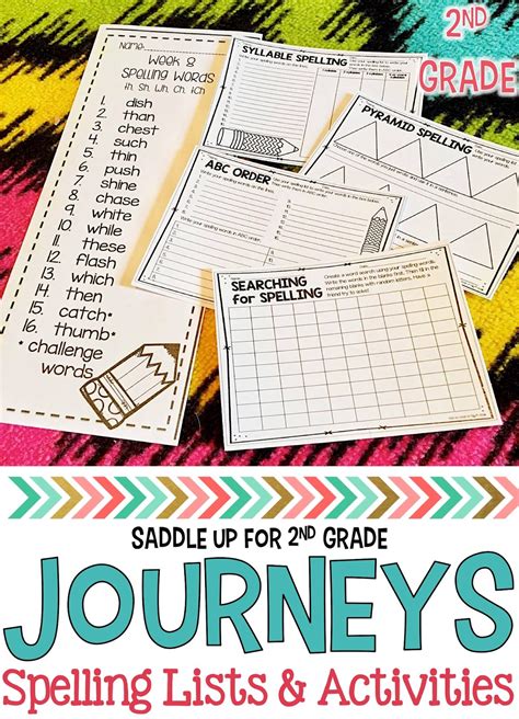 Journeys 2nd Grade Spelling List St Edward The
