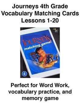 Journeys 4th Grade Vocabulary Cards Tpt Journeys Vocabulary Words 4th Grade - Journeys Vocabulary Words 4th Grade