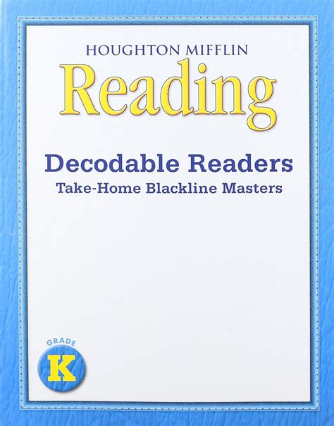Journeys Decodable Reader Blackline Master Grade K 1st Edition By Houghton Mifflin 2009 Paperback