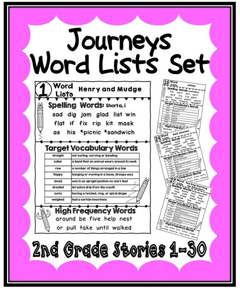 Journeys Grade 2 Spelling Words Teaching Resources Tpt Journeys 2nd Grade Spelling Words - Journeys 2nd Grade Spelling Words
