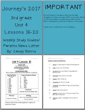 Journeys Lesson 18 For Third Grade A Tree Journey Book 3rd Grade - Journey Book 3rd Grade
