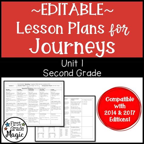 Journeys Lesson Plans Second Grade