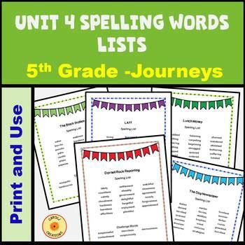 Journeys Power Spelling Journeys 5th Grade Spelling - Journeys 5th Grade Spelling