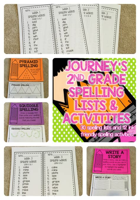 Journeys Power Spelling Journeys Second Grade Spelling Words - Journeys Second Grade Spelling Words