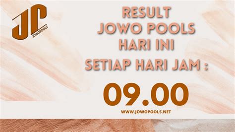 JOWO POOLS - Keluaran Togel Jowo Pools Hari ini Data Result Live Hasil Nomor