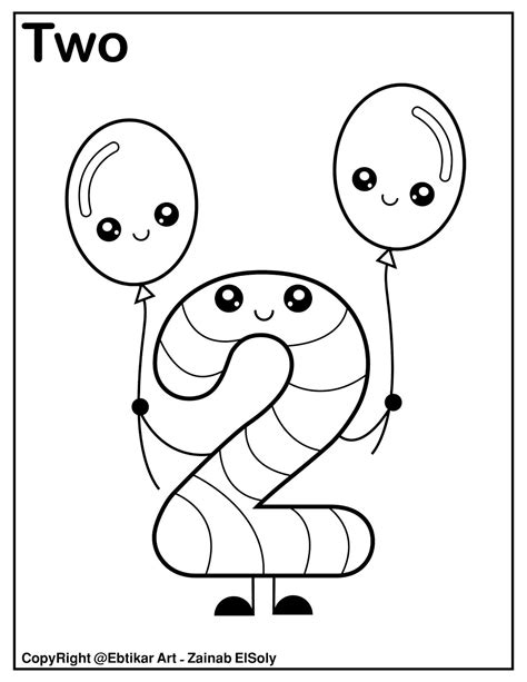 Joy Of Number 2 Coloring Pages Fun And Number Two Coloring Pages - Number Two Coloring Pages