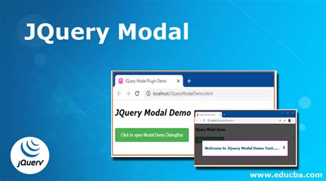 jquery modal show