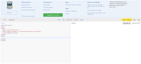 Jsbin Vs Codepen For Css And Html