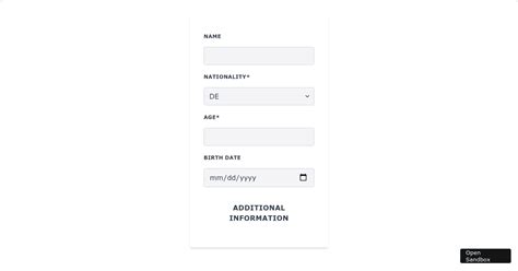 jsonformtailwind Codesandbox