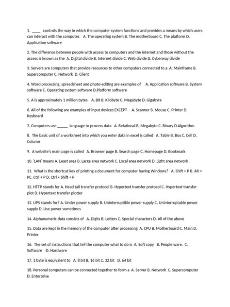 jss3 computer questions 2014