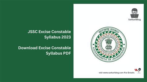 Jssc Constable Syllabus