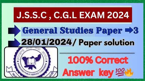 Jssc Solved General Studies Question