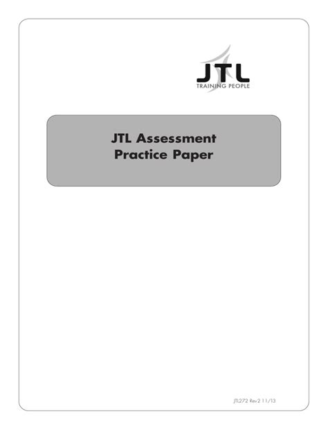 Jtl Practice Aptitude Test Papers