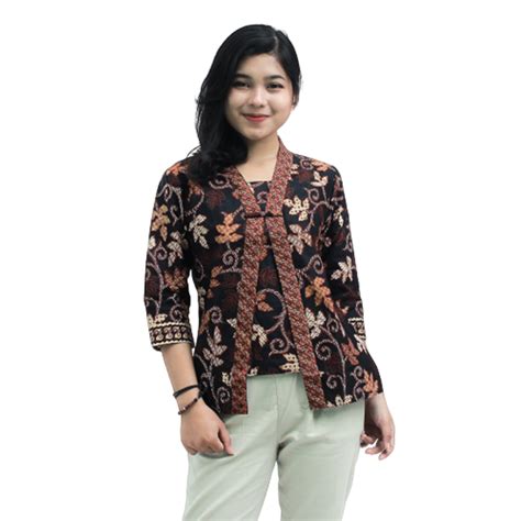 Jual Adzkia Batik Atasan Batik Wanita Modern Handmade Baju Kantor Wanita Modern - Baju Kantor Wanita Modern