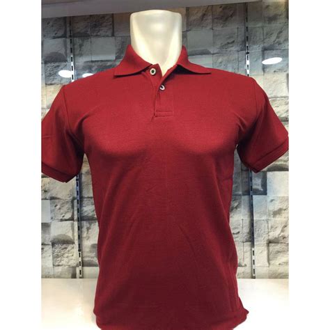 Jual Baju Kaos Kerah Merah Marun Kerah Abu Model Kaos Kombinasi Terbaru - Model Kaos Kombinasi Terbaru