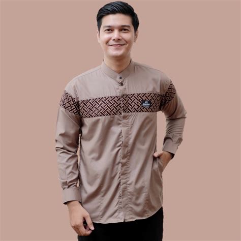 Jual Baju Koko Bordir Dewasa Lengan Pendek Premium Baju Bordir - Baju Bordir