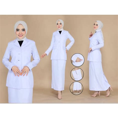Jual Baju Perawat Seragam Perawat Putih Putih Ktng Model Baju Perawat - Model Baju Perawat