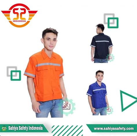 Jual Baju Safety Lengan Pendek Sahiya Safety Indonesia Baju Safety - Baju Safety