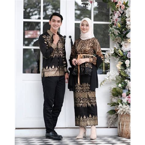 Jual Couple Seikha 23 Couple Kebaya Batik Kemeja Grosir Seragam Batik Solo - Grosir Seragam Batik Solo