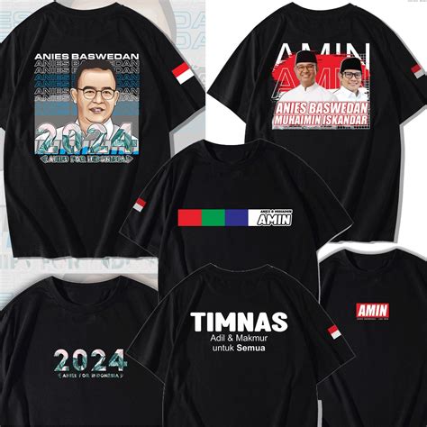 Jual Kaos Amin 2024 Anies Cak Imin Premium Kaos Amin - Kaos Amin