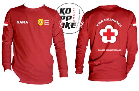 Jual Kaos Palang Merah Remaja Pmr Madya Pmi Baju Pmr - Baju Pmr