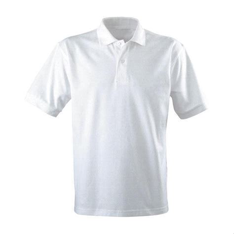 Jual Kaos Polo Tshirt L Size Warna Putih Baju Putih Polos - Baju Putih Polos