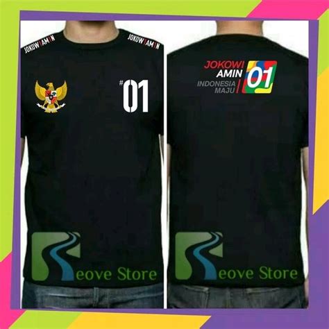 Jual Kaos T Shirt Unisex Jokowi Amin 01 Kaos Amin - Kaos Amin