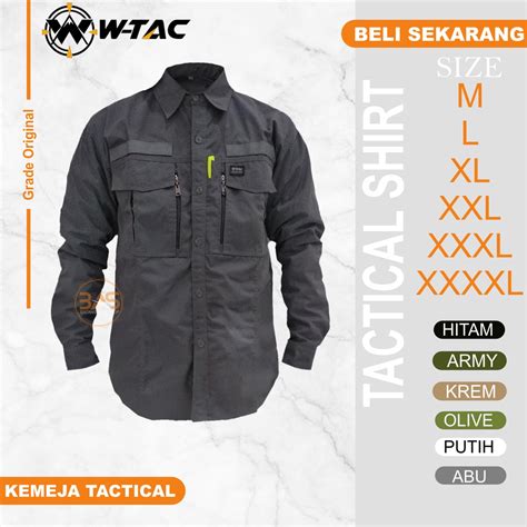 Jual Kemeja Tactical W Tac Lengan Panjang Baju Warna Baju Tactical - Warna Baju Tactical