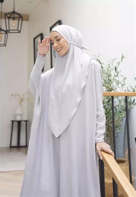 Jual Lozy Hijab Hafsha Abaya Set Taro Original Baju Warna Taro - Baju Warna Taro