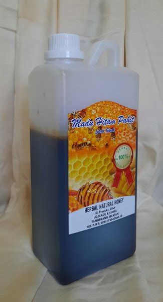 Jual Madu Hitam Pahit Lebah Ternak 500gram Herbal Madu Hitam Pahit Herbal Natural Honey - Madu Hitam Pahit Herbal Natural Honey
