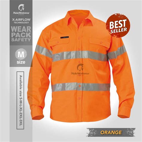 Jual Mokoworkwear Wearpack Baju Safety Lapangan Orange Navy Baju Tambang Keren - Baju Tambang Keren
