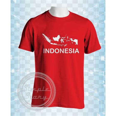 Jual T Shirt Peta Indonesia Combed 30s Kaos Sablon Kaos Balikpapan - Sablon Kaos Balikpapan