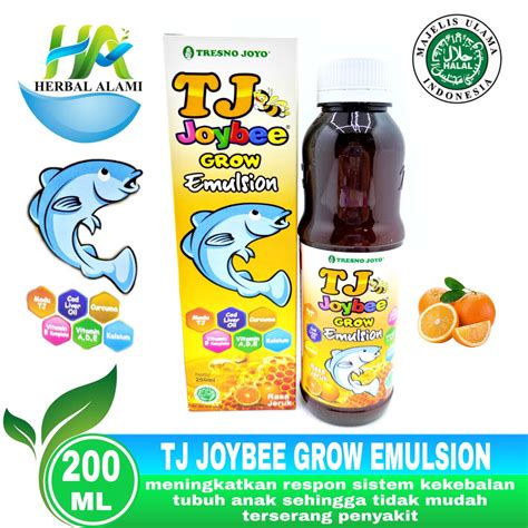 Jual Tj Joybee Grow Emulsion Jeruk 200 Ml Madu Tj Anak Minyak Ikan - Madu Tj Anak Minyak Ikan