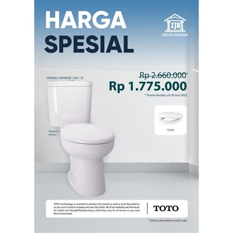 Jual Toilet Kloset Kduduk Toto Cw 868nj Monoblock Toto868 Rtp - Toto868 Rtp