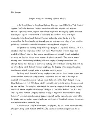 judge cardozo palsgraf rule