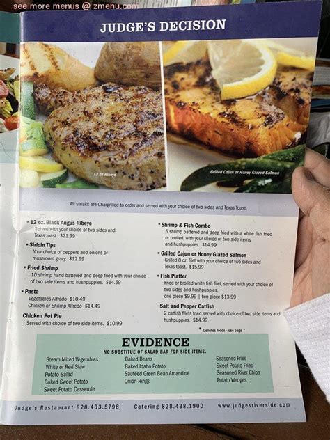 judge s riverside barbeque menu