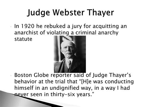 judge webster thayer biography meaning