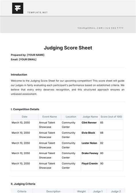judges form template