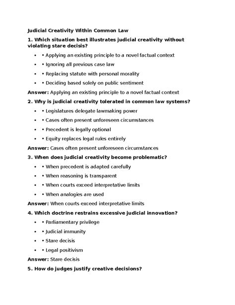 Judicial Creativity The Law Explained Volume 8