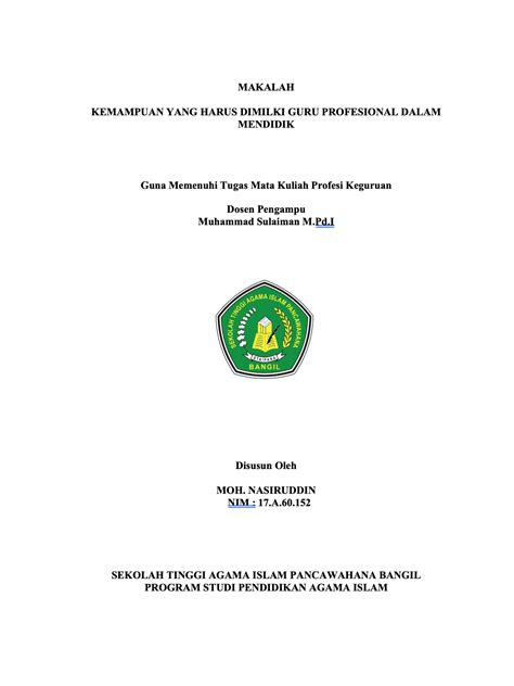 judul makalah bahasa indonesia tentang pendidikan