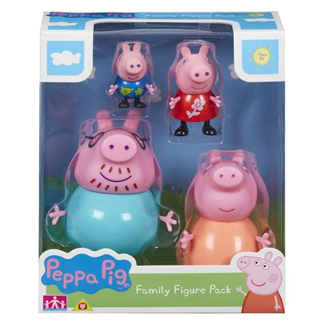 Juguete De Peppa Pig Familia  Peppa Pig Paquete De 4 Figuras De La - Juguete De Peppa Pig Familia
