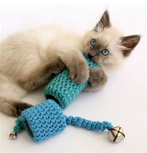 Juguete Para Gatos Tejido A Crochet Diy Juguete Juguete Para Gatos Tejido - Juguete Para Gatos Tejido