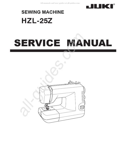 Juki Sewing Machine Engineering Manual